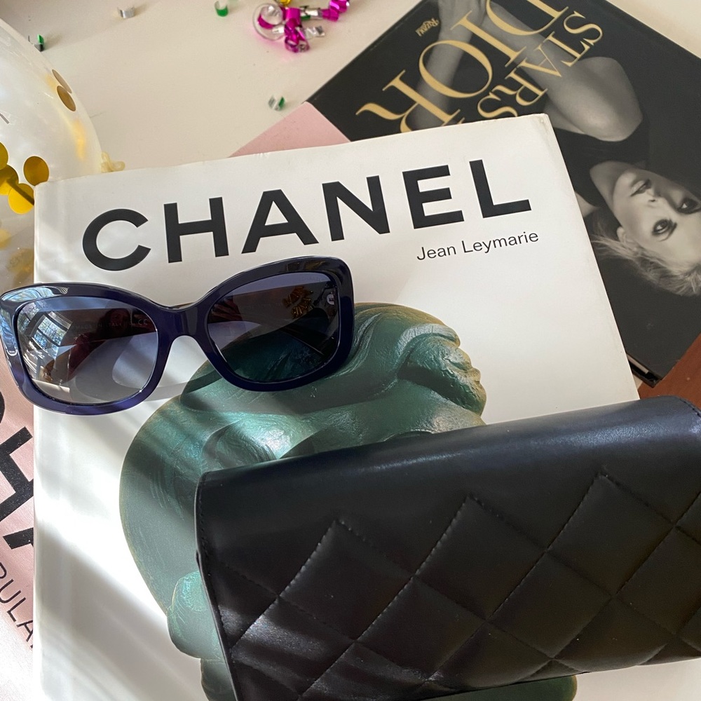 Chanel sunglasses Blue & tortoiseshell.
